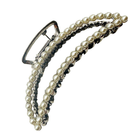 Pearl Cresent Hair Clip
