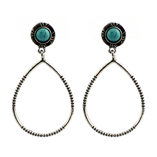 Turquoise Stud & Teardrop Earrings