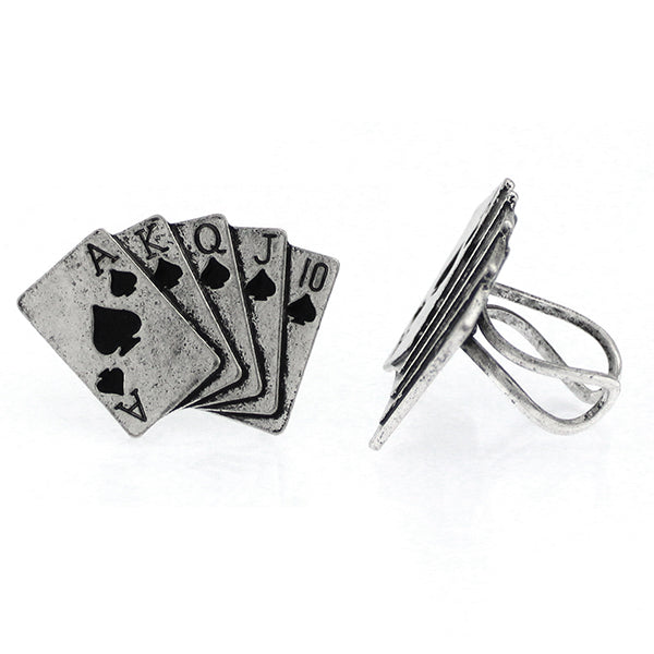 Royal Flush Adjustable Ring