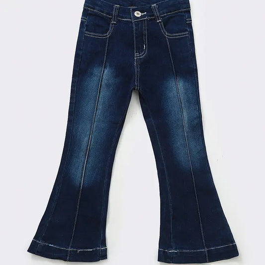 Infant & Girls Flared Denim Jeans