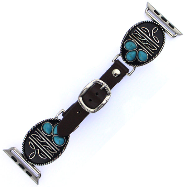 Boot Stitch & Turquoise Watchband