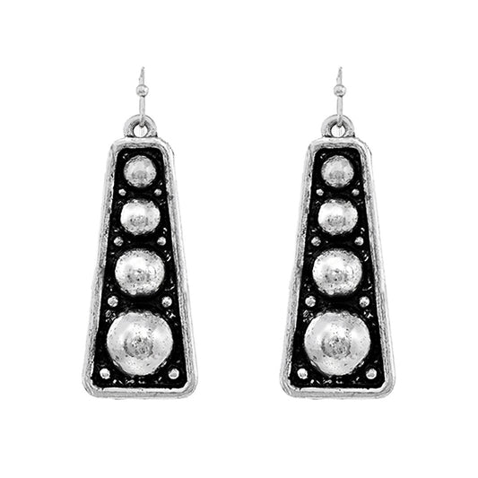 Bubble Bead Bar Dangle Earring