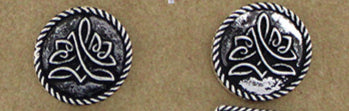 Round Boot Stitch Post Earring