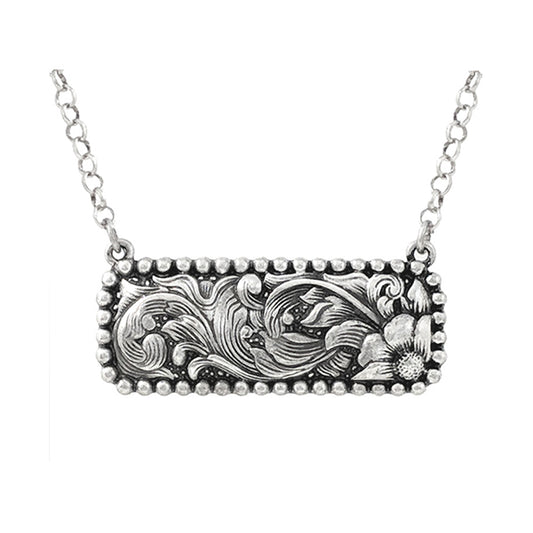 Western Filigree Bar Necklace