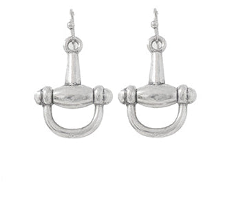 Silver Bit Dangle Earring