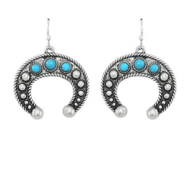 Squash Blossom Dangle Earrings