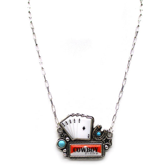 Cowboy Poker Necklace