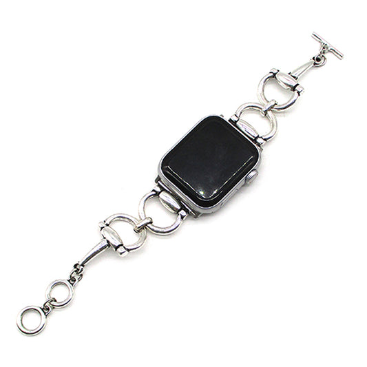 Silver Snaffle Bit Apple Watch Band