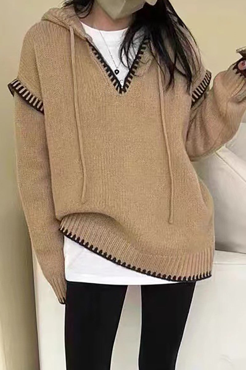 Khaki Hoodie Sweater