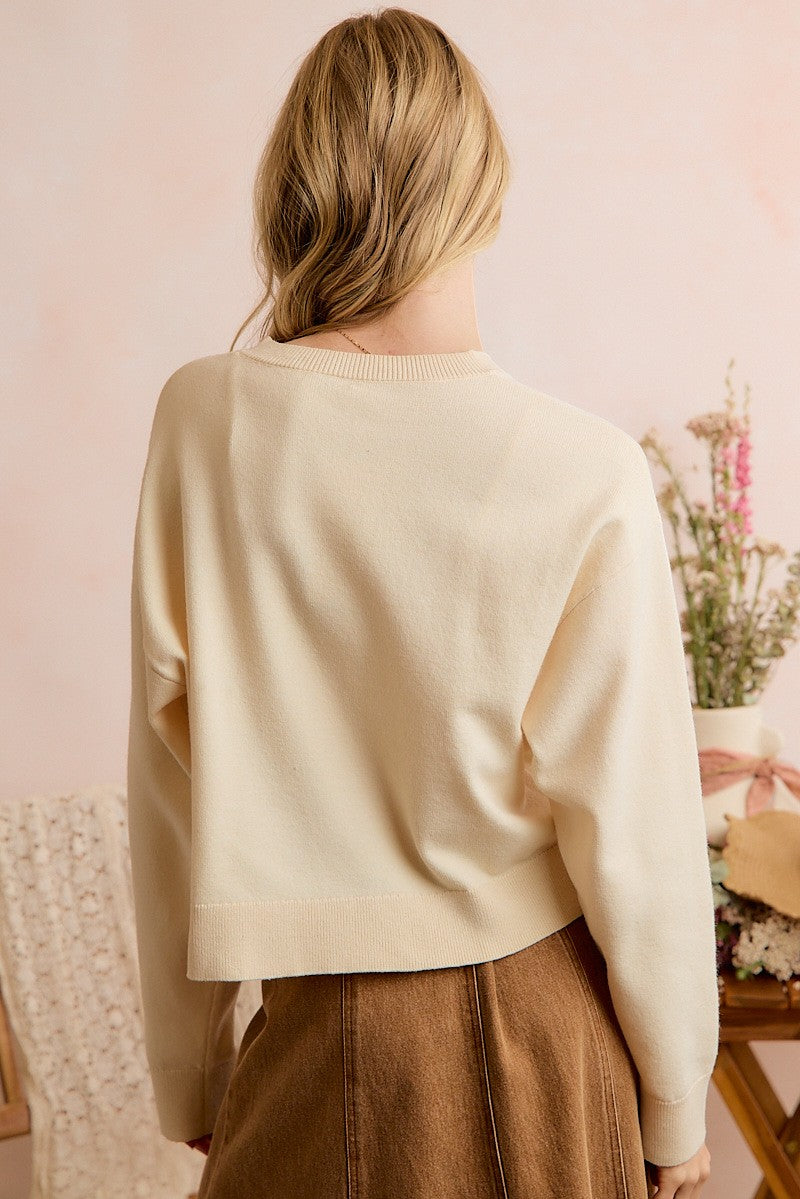 Jacquard Horse Graphic Cardigan