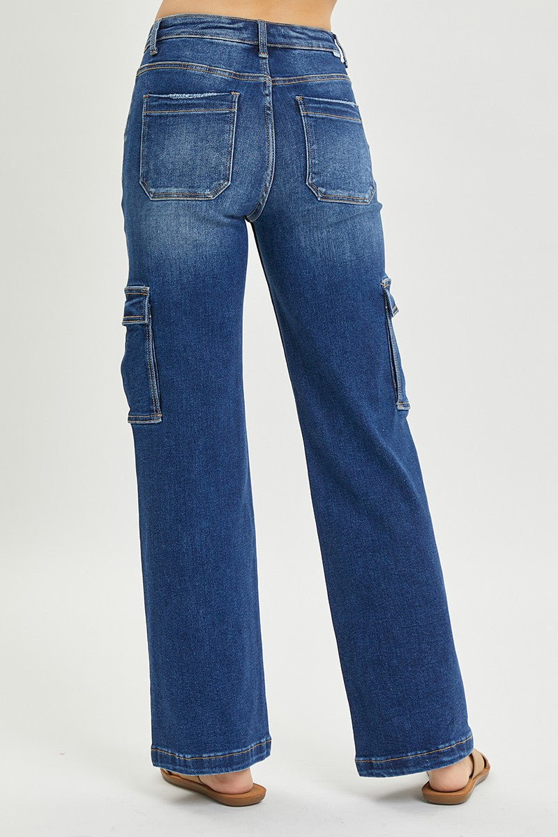 Risen High Rise Cargo Jeans