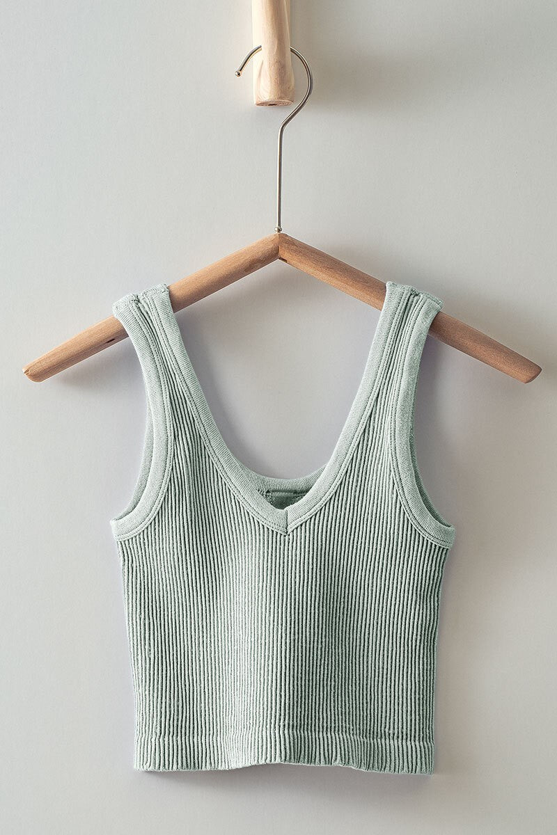 Marsh Seamless Crop Tank