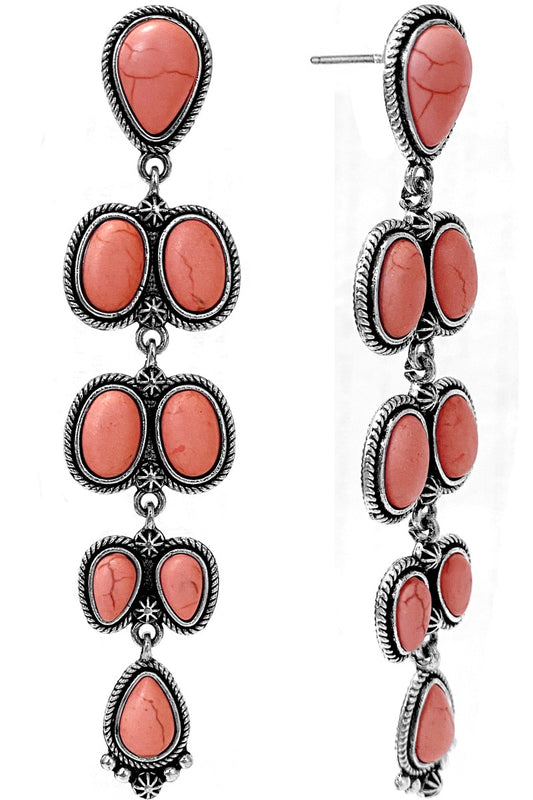 Blush Pink Chandelier Earrings