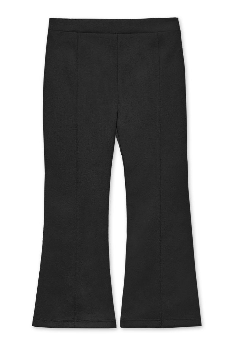 Toddler Black Suede Flare Pants