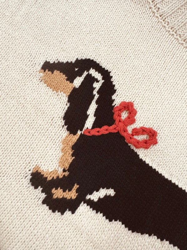 Dog with Bow Sweater