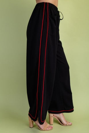 Black Mock Neck Sweatshirt & Pant Set