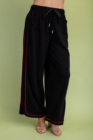 Black Mock Neck Sweatshirt & Pant Set