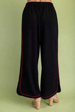 Black Mock Neck Sweatshirt & Pant Set