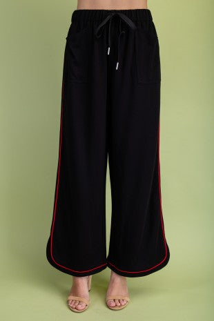 Black Mock Neck Sweatshirt & Pant Set
