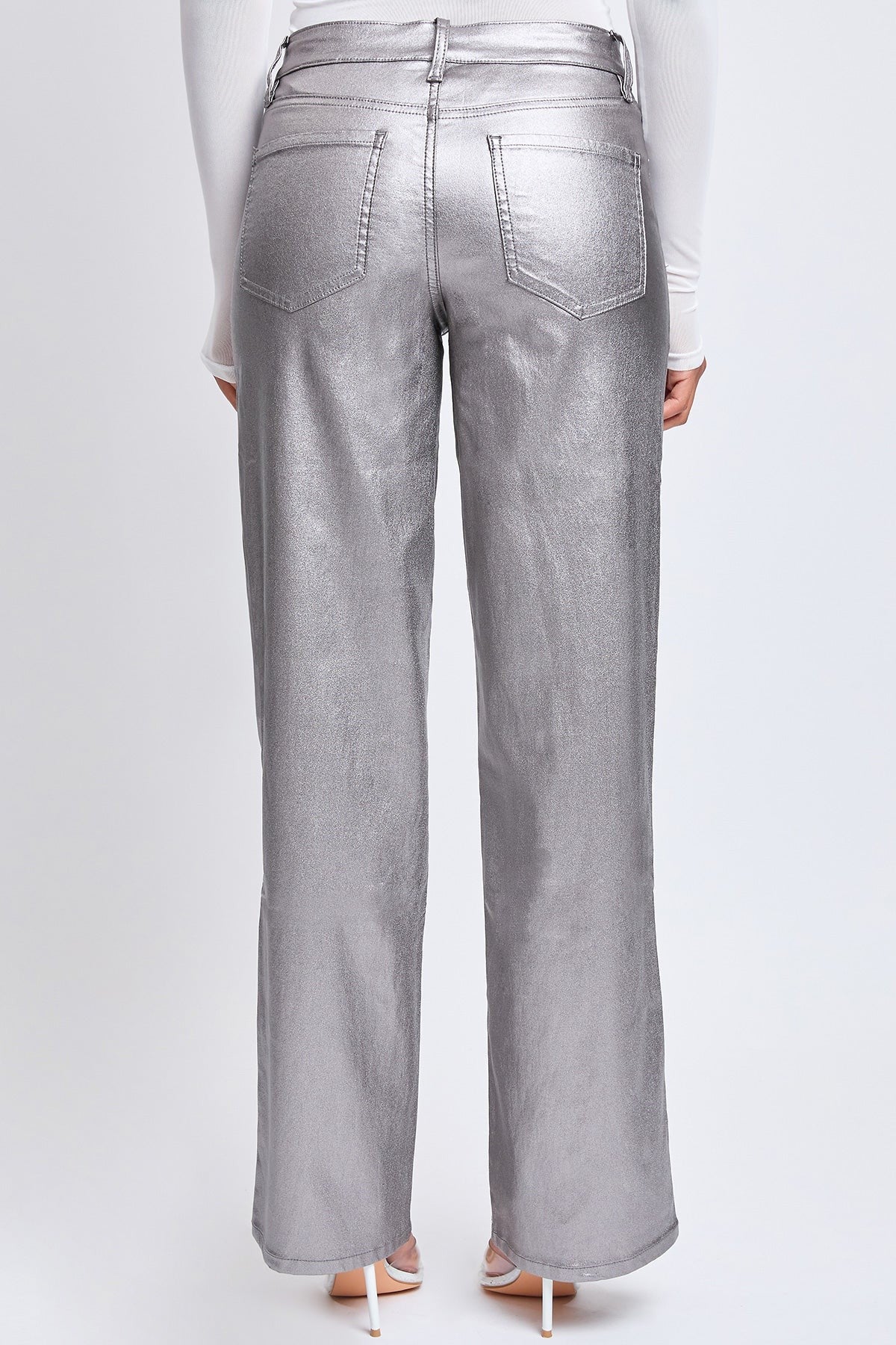Smoke Straight Leg Metallic Pant