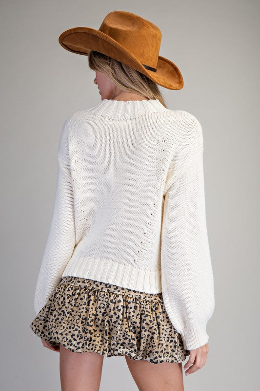Vanilla Horseshoe Sweater