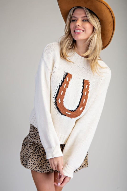 Vanilla Horseshoe Sweater
