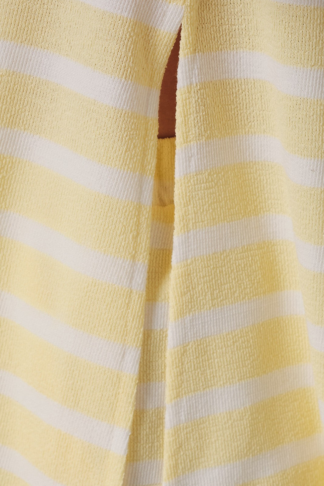 Butter Striped Side Slit Tunic & Short Set