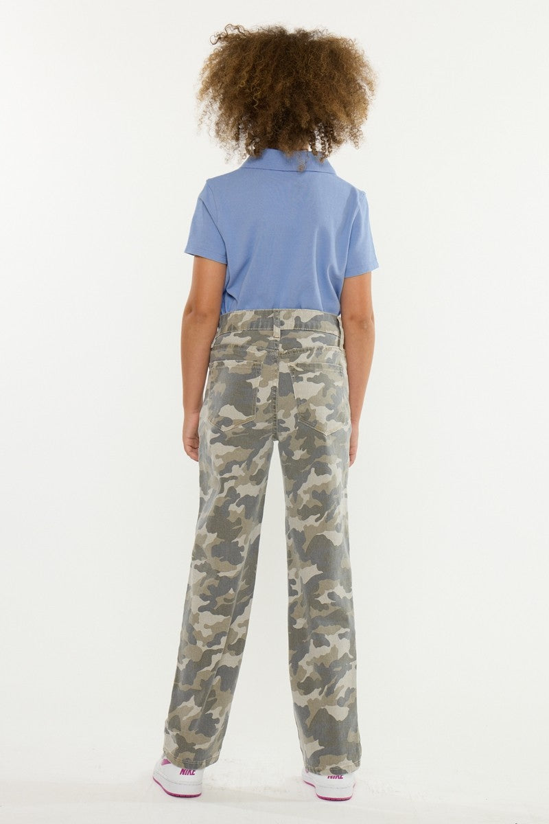 Kancan Youth Camo High Rise Jean