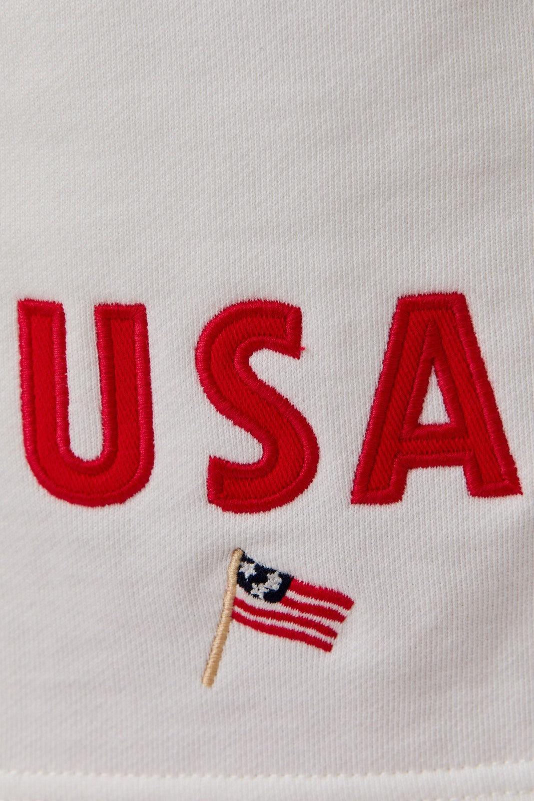 USA Embroidered Sweatshirt & Short Set