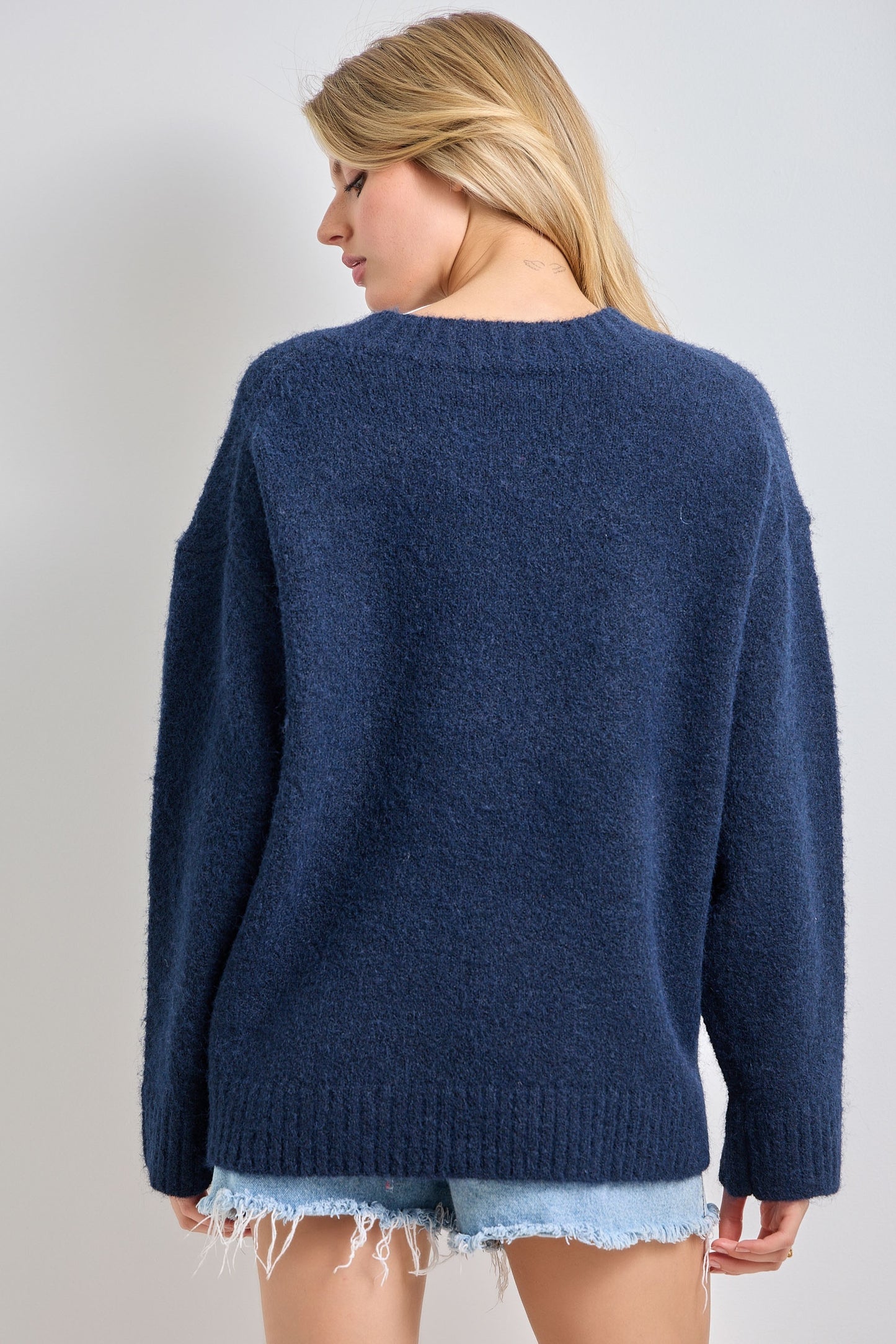 "Found My Cowboy" Navy Sweater