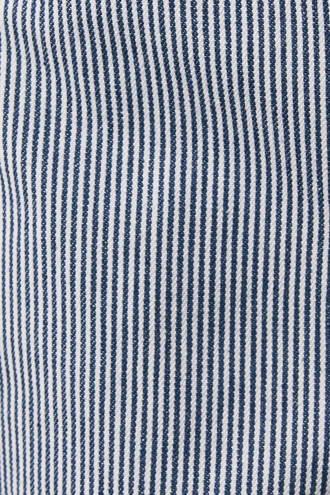 Navy & White Striped Mid Rise Shorts
