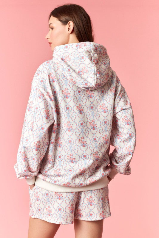 Americas Sweetheart Floral Hoodie & Short Set