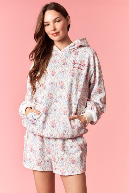Americas Sweetheart Floral Hoodie & Short Set