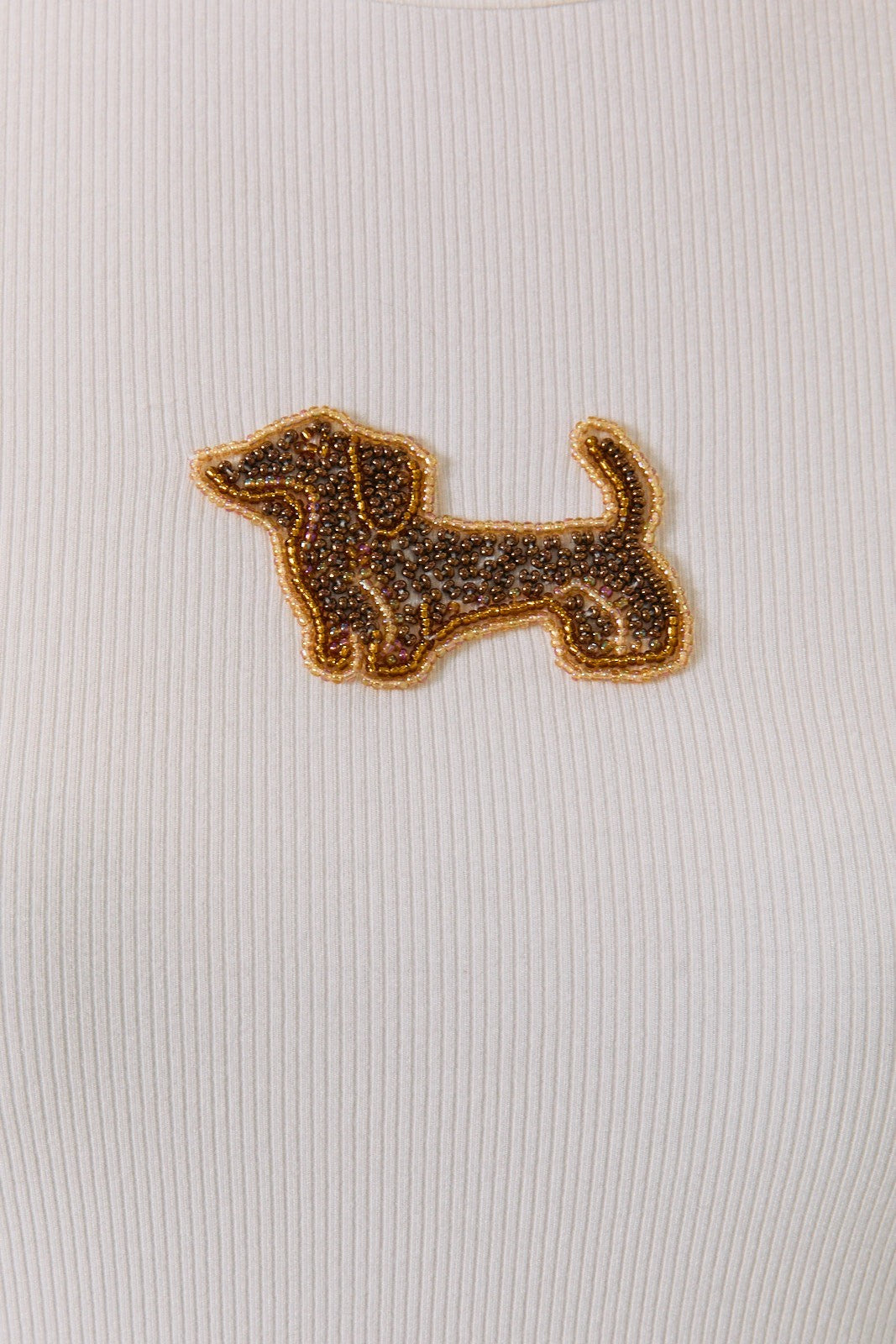 Beaded Dog Short Sleeve T-Shirt