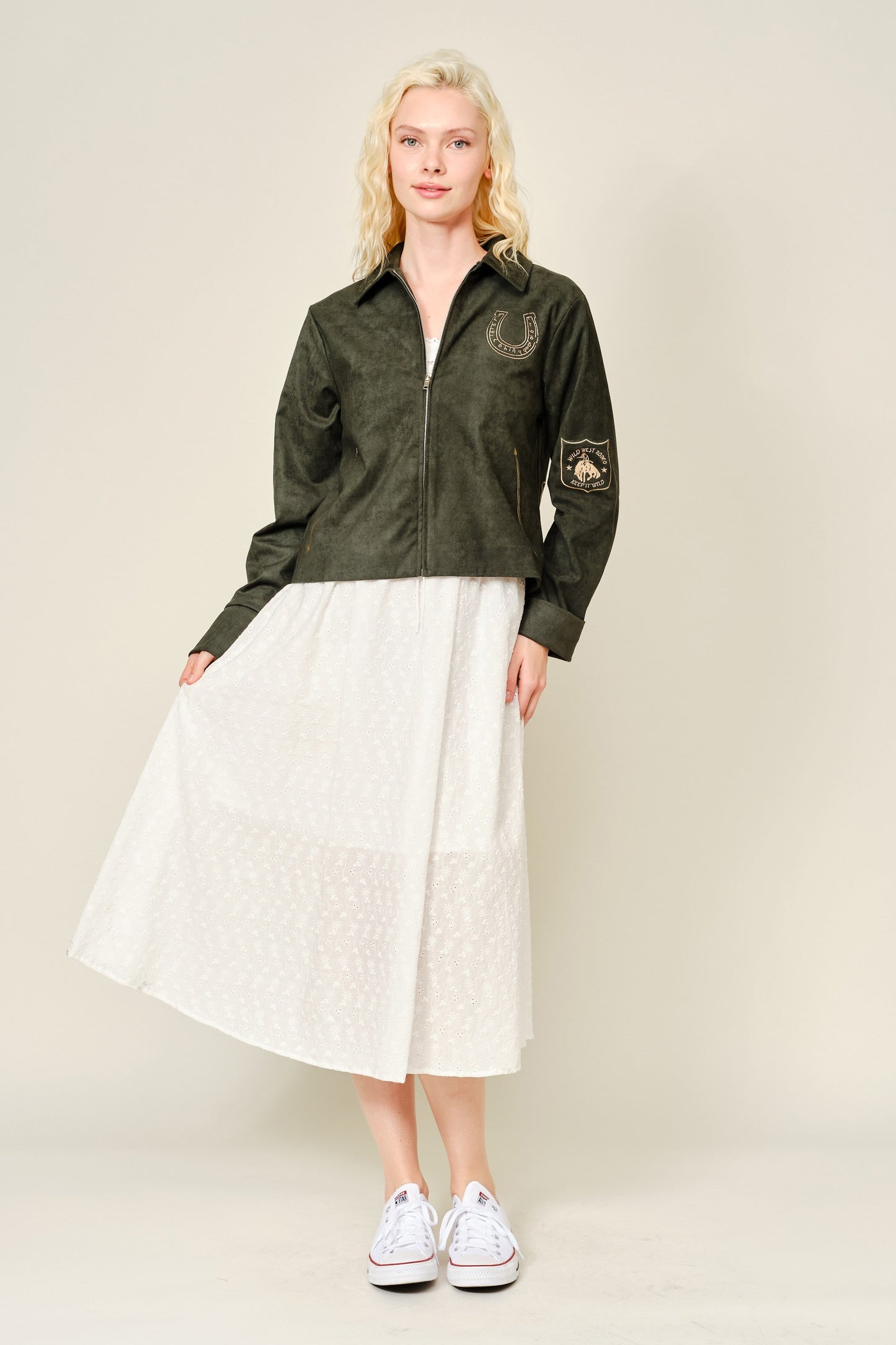 Rodeo Embroidered Suede Jacket