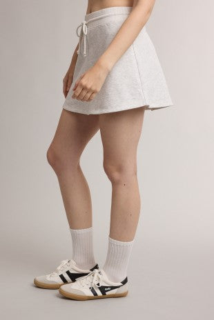Heather Grey French Terry Mini Skirt