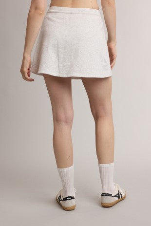 Heather Grey French Terry Mini Skirt
