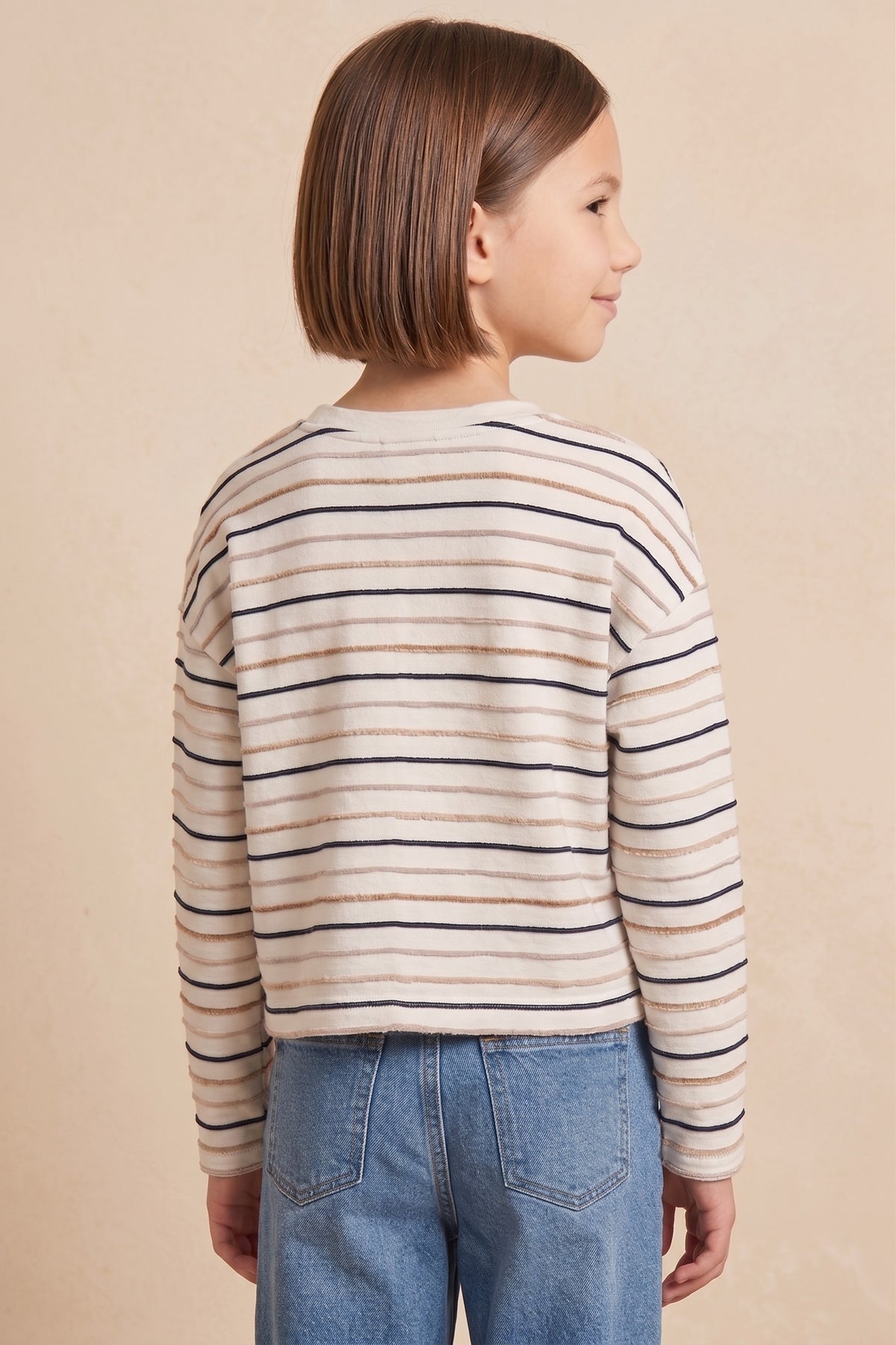 Girls Striped Long Sleeve T-Shirt