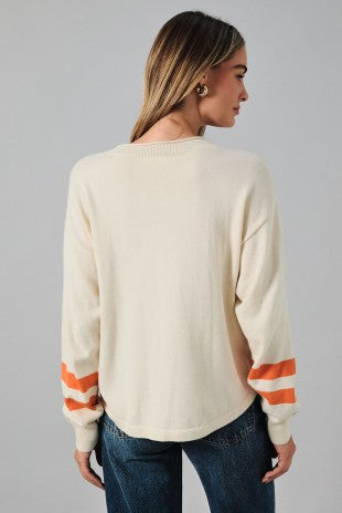 Roll Up Neck 'Game Day Dog' Graphic Sweater
