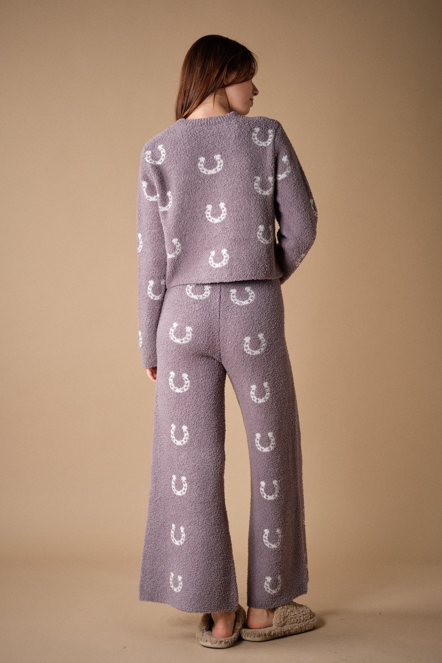 Cozy Horseshoe Knit Pants Set