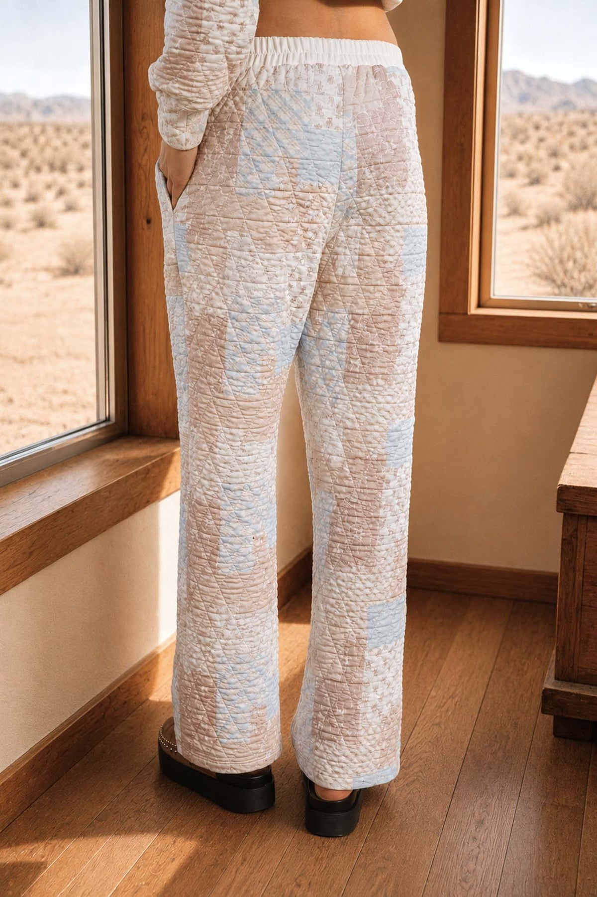 Quilted Patchwork Hoodie & Pant Set