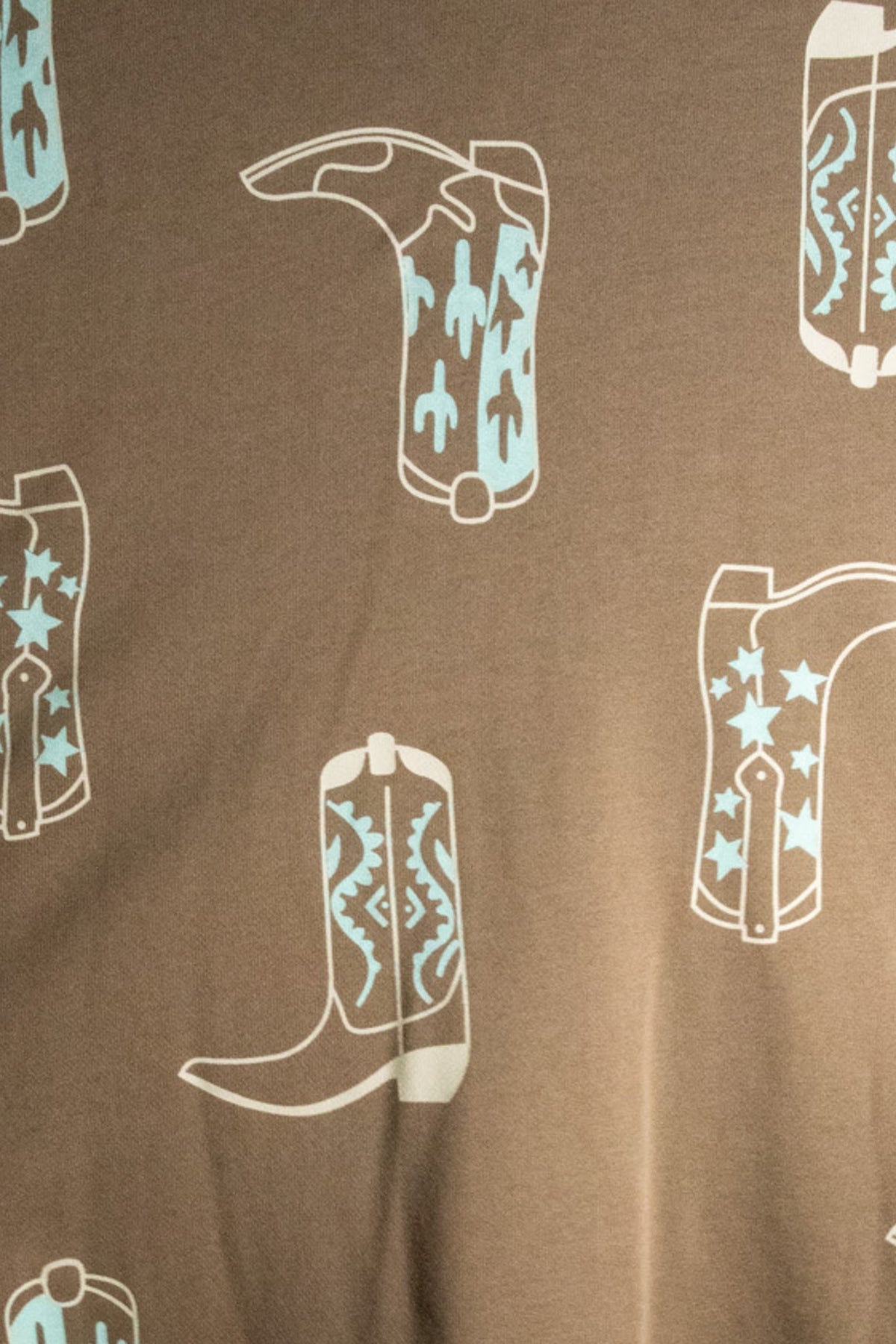 Cowboy Boot Print Sweatpants Set