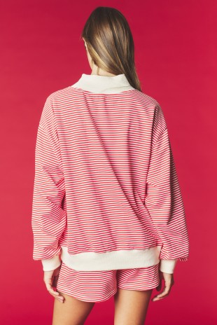 Merry Striped Top & Shorts Set