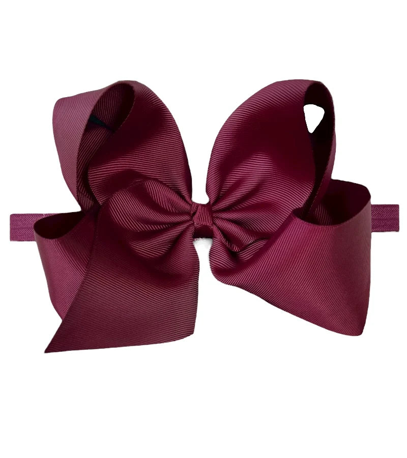 Wine Bow Headband