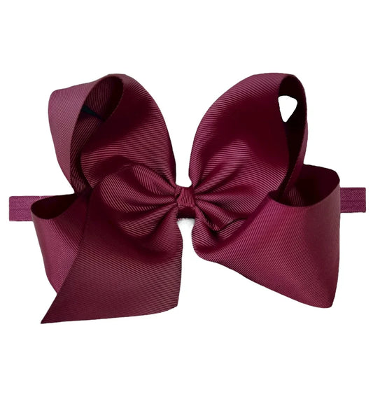 Wine Bow Headband