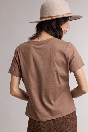 Horseshoe Western Graphic Chocolate Tee