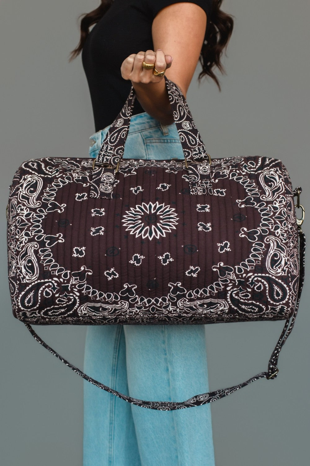Brown Bandana Duffle
