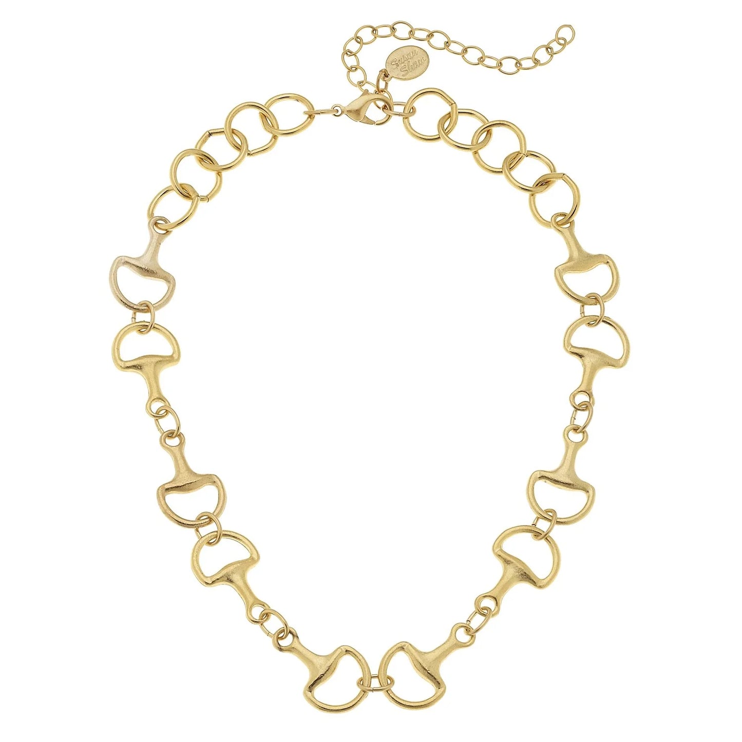 16" Gold Horse Bit Necklace
