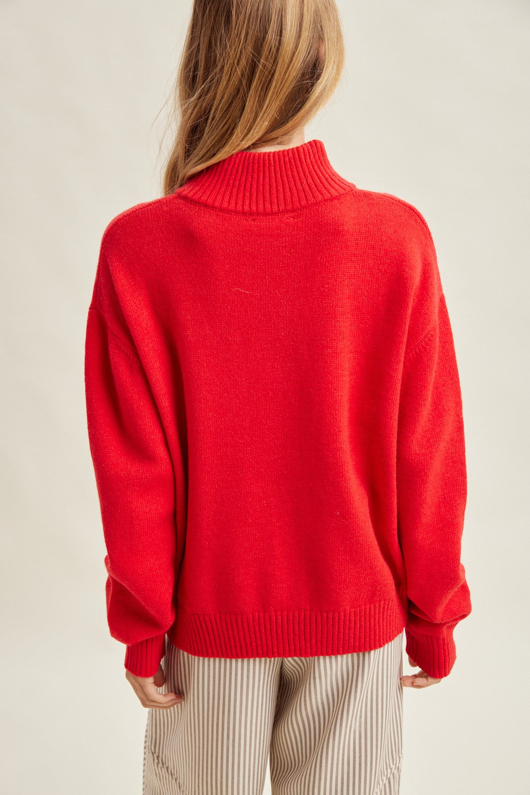 Poppy Half Zip turtleneck Sweater