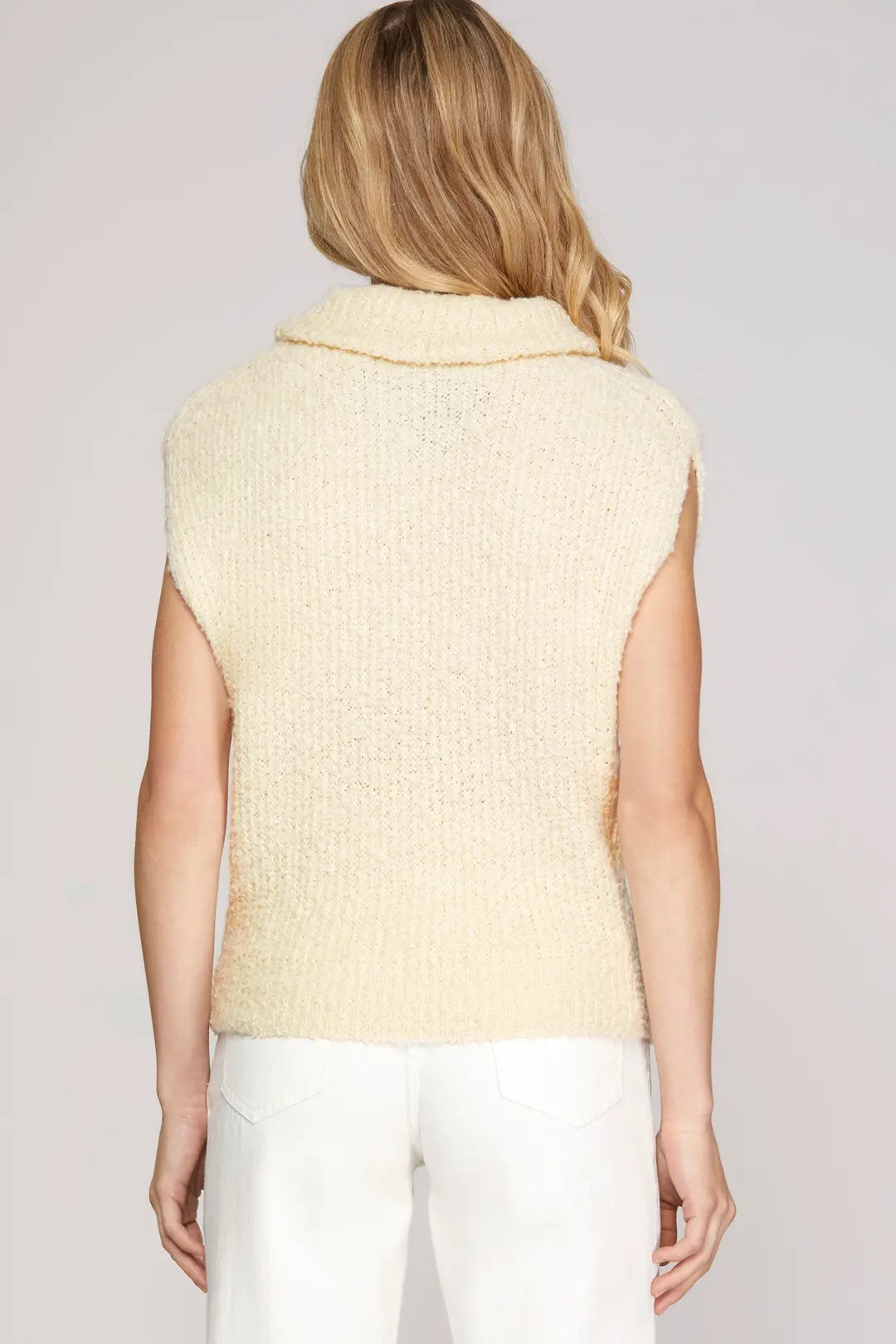 Ecru Cowl Sweater